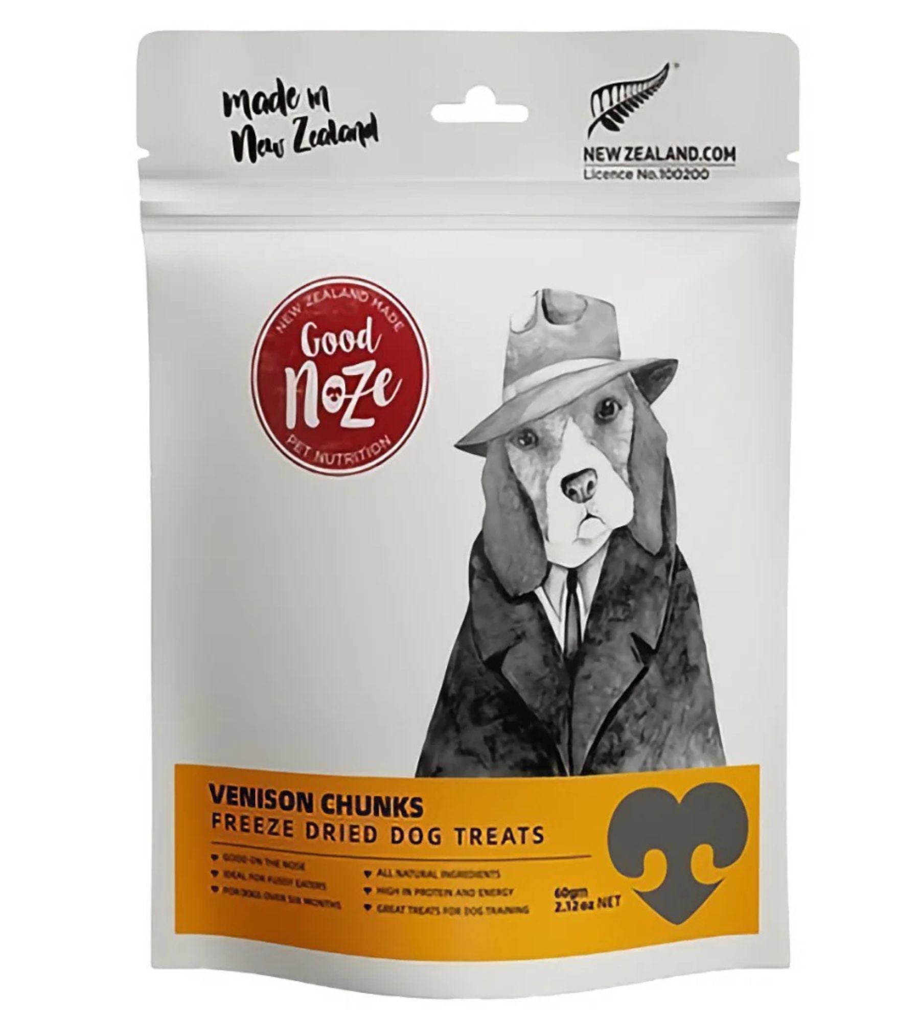 Good Noze Freeze Dried Dog Treats (Venison Chunks)