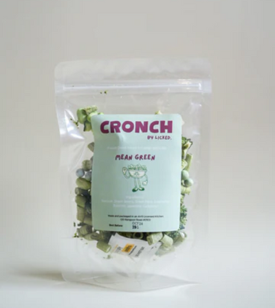 Licked CRONCH Freeze Dried Dog & Cat Treats (Mean Green)