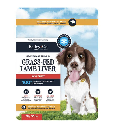 10% OFF: Bailey+Co New Zealand Freeze Dried Raw Dog Treat (Lamb Liver) - Good Dog Peopleā¢