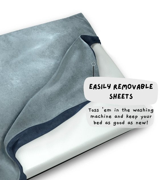 10% OFF: Big Borky Washable Dog Bedsheet (Ocean Blue) - Good Dog Peopleā¢