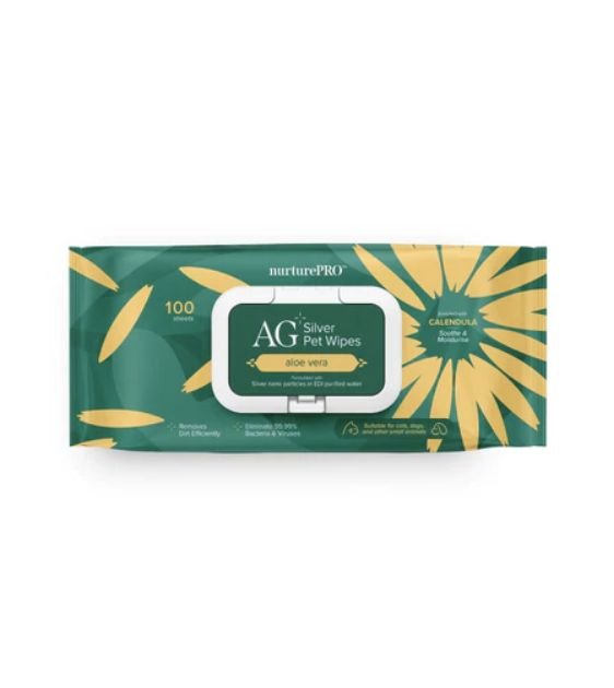 10% OFF: Nurture Pro AG+ Silver Pet Wet Wipes For Cats & Dogs (Aloe Vera) - Good Dog People™