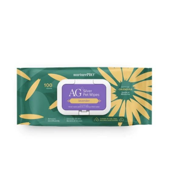 10% OFF: Nurture Pro AG+ Silver Pet Wet Wipes For Cats & Dogs (Lavender) - Good Dog People™