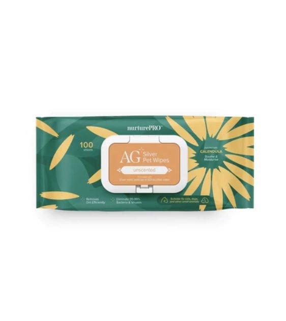 10% OFF: Nurture Pro AG+ Silver Pet Wet Wipes For Cats & Dogs (Unscented) - Good Dog People™