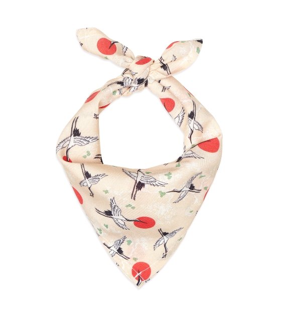 10% OFF: Ohpopdog Nihon Collection Bandana (Tsuru) for Dogs & Cats - Good Dog People™