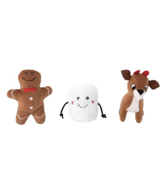 10% OFF: ZippyPaws Holiday Santa's Friends Dog Toy (Miniz 3-Pack) - Good Dog Peopleā¢