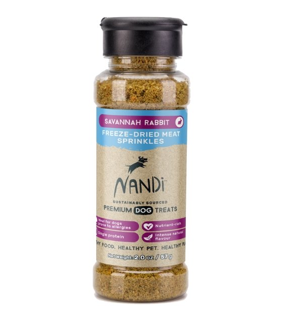 $10 ONLY: Nandi Freeze-Dried Meat Sprinkles (Savannah Rabbit) - Good Dog People™