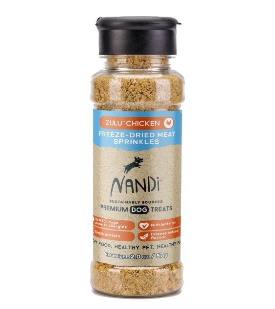 $10 ONLY: Nandi Freeze-Dried Meat Sprinkles (Zulu Chicken) - Good Dog People™