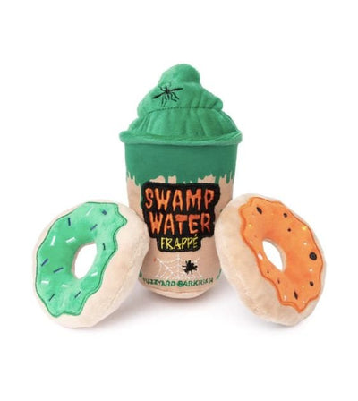 15% OFF: FuzzYard Halloween Swamp Water Frappe & Donuts Plush Dog Toys (3-Pack Set) - Good Dog People™