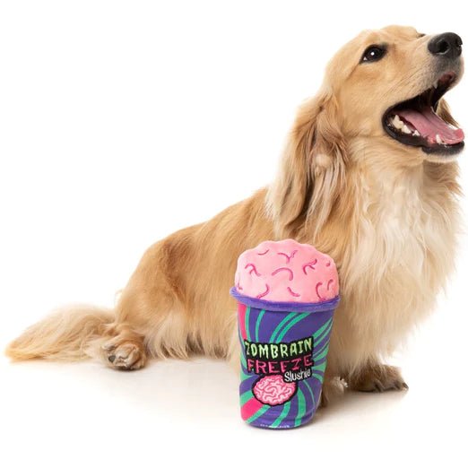15% OFF: FuzzYard Halloween Zombrain Freeze Slushie Plush Dog Toy - Good Dog Peopleā¢