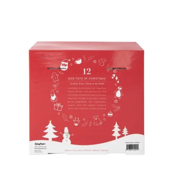 15% OFF: ZippyPaws Squeaker Holiday Advent Calendar (12-Toys Pack) - Good Dog People™
