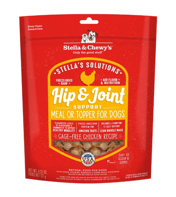 $15 ONLY [PWP SPECIAL]: Stella & Chewy's Stella's Solutions (Hip & Joint Boost) Cage-Free Chicken Freeze-Dried Raw Dog Food