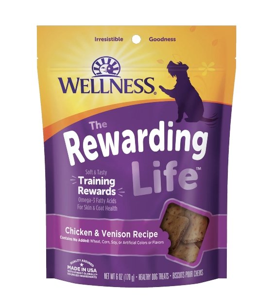 $16 ONLY [CLEARANCE]: Wellness Rewarding Life Chicken & Venison Recipe Dog Training Treats