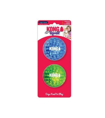 Kong Squeezz Geodz Assorted Dog Toy (2 Pcs)
