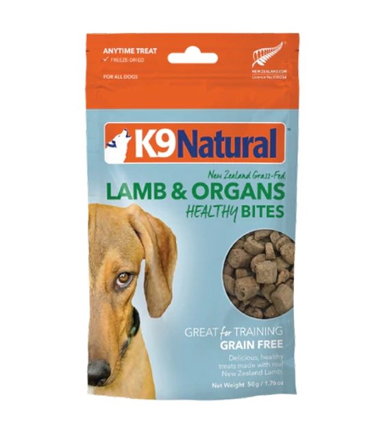 20% OFF: K9 Natural Freeze Dried Lamb & Organs Healthy Bites Dog Treats - Good Dog Peopleā¢