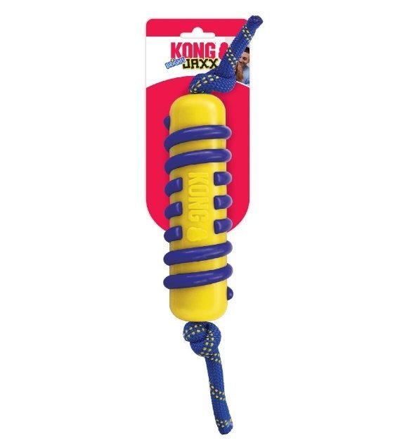 20% OFF: KONG Jaxx Brights Stick with Rope Dog Toy (Assorted Colors) - Good Dog People™