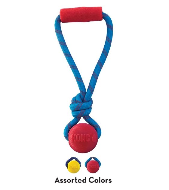20% OFF: KONG Jaxx Brights Tug with Ball Dog Toy (Assorted Colors) - Good Dog People™