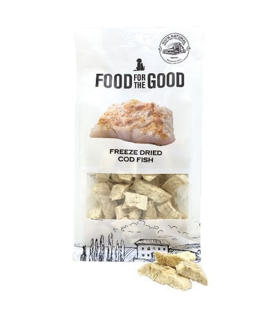 25% OFF: Food For The Good Freeze Dried Cod Fish Cat & Dog Treats - Good Dog People™