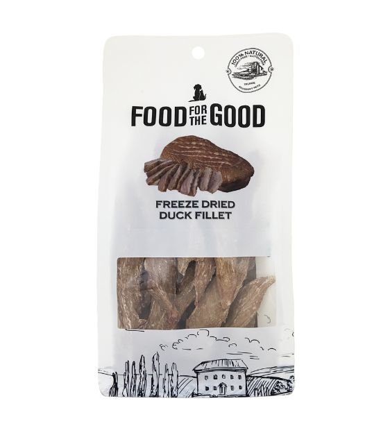 25% OFF: Food For The Good Freeze Dried Duck Fillet Cat & Dog Treats - Good Dog Peopleā¢