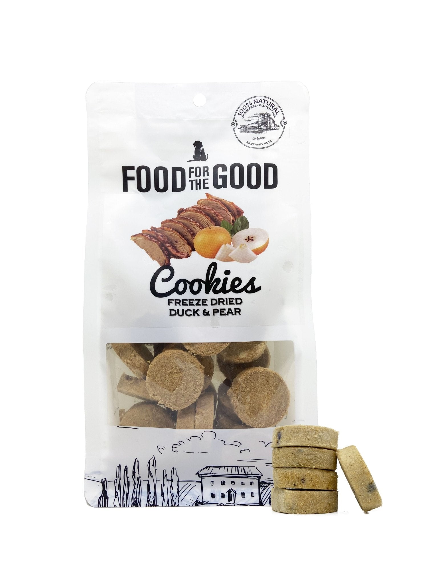 25% OFF: Food For The Good Freeze Dried Duck & Pear Cookies Cat & Dog Treats - Good Dog Peopleā¢