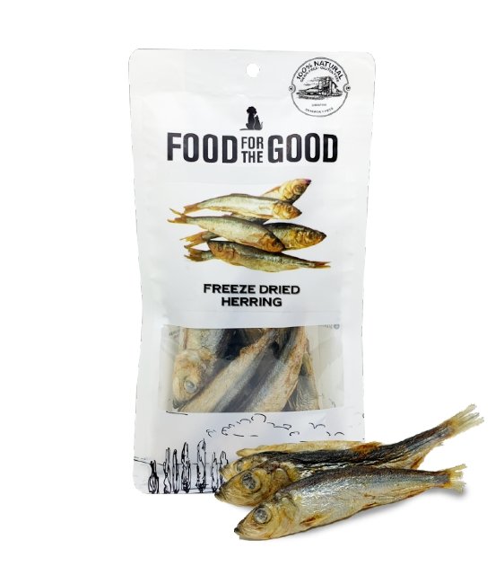 25% OFF: Food For The Good Freeze Dried Herring Cat & Dog Treats - Good Dog People™