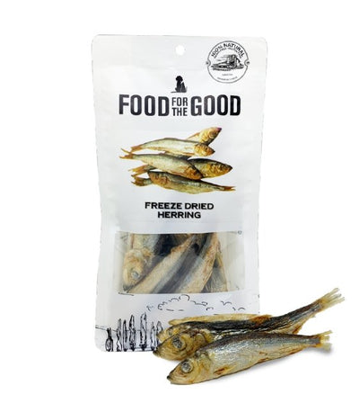 25% OFF: Food For The Good Freeze Dried Herring Cat & Dog Treats - Good Dog People™