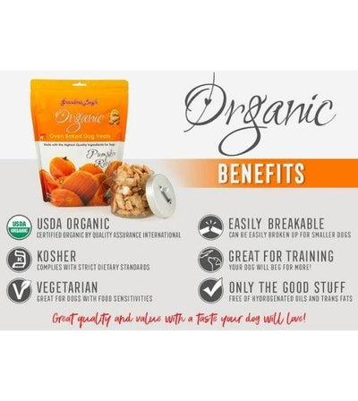 Grandma Lucy’s Organic Oven Baked Pumpkin Dog Treats