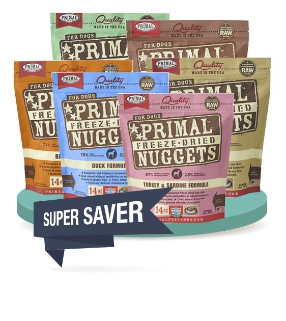 Primal Freeze Dried Nuggets Dog Food 14oz