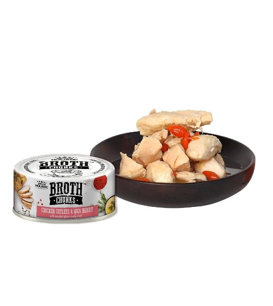 40% OFF: Absolute Holistic Broth Chunks (Chicken Cutlets & Goji Berry) Wet Cat & Dog Food - Good Dog Peopleā¢