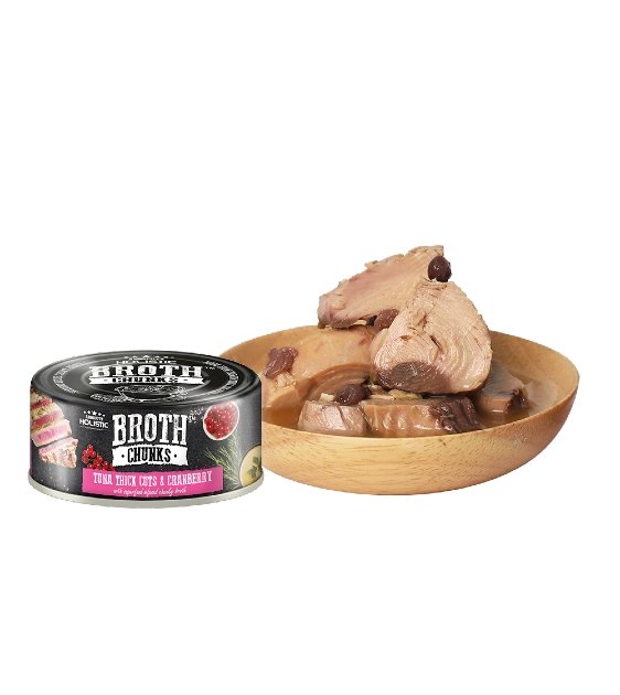 40% OFF: Absolute Holistic Broth Chunks (Tuna Thick Cuts & Cranberry) Wet Cat & Dog Food - Good Dog People™
