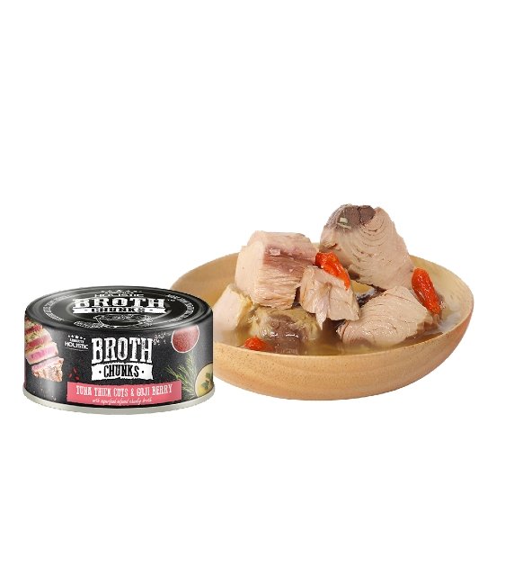 40% OFF: Absolute Holistic Broth Chunks (Tuna Thick Cuts & Goji Berry) Wet Cat & Dog Food - Good Dog Peopleā¢