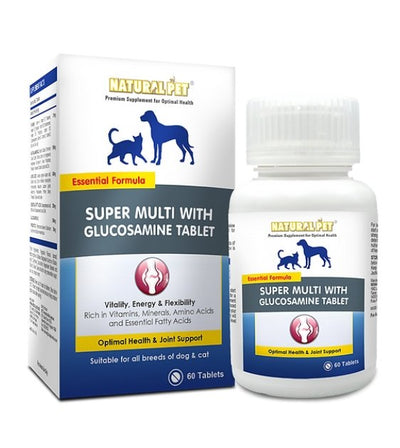 5% OFF: NATURAL PETĀ® Super Multi with Glucosamine Tablet Supplement for Cats & Dogs - Good Dog Peopleā¢