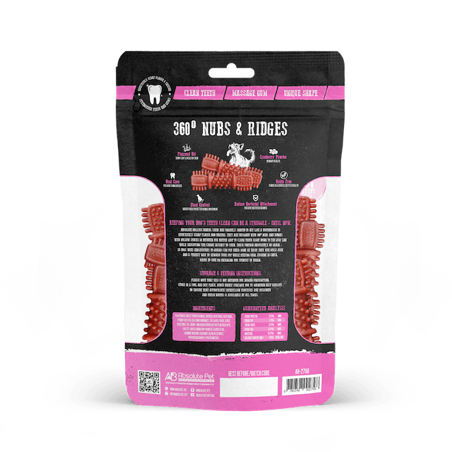 Absolute Holistic (Cranberry) Value Pack Dental Dog Chews - Back