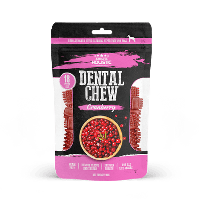 Absolute Holistic (Cranberry) Value Pack Dental Dog Chews - Front
