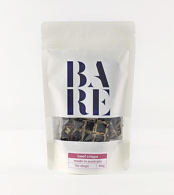 20% OFF: BARE Australian Premium Beef Crisps Dog Treats