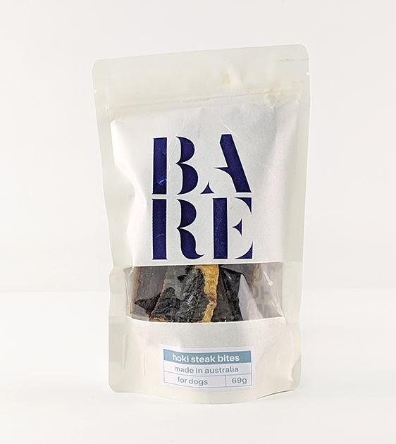 20% OFF: BARE Australian Premium Hoki Steak Bites Dog Treats