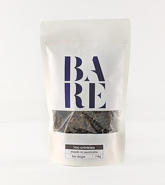 BARE Australian Premium Roo Crinkles Dog Treats
