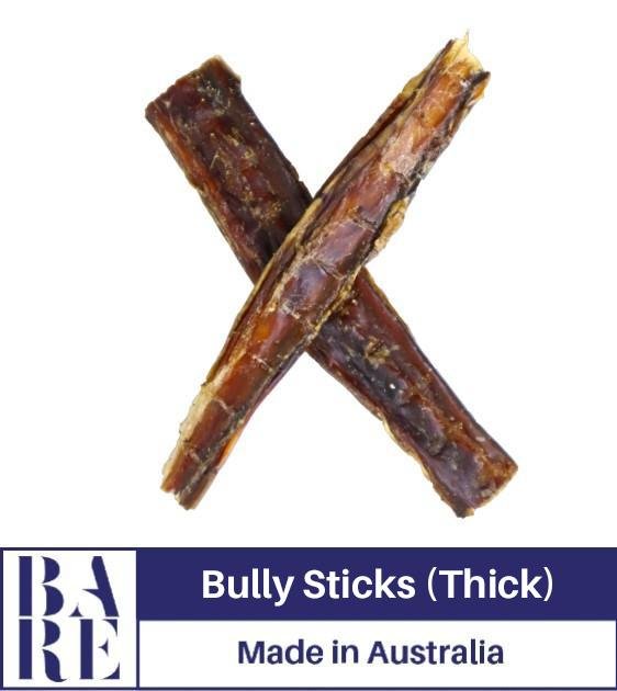 BARE Australian Premium Bully Sticks Dog Treats (Thick)