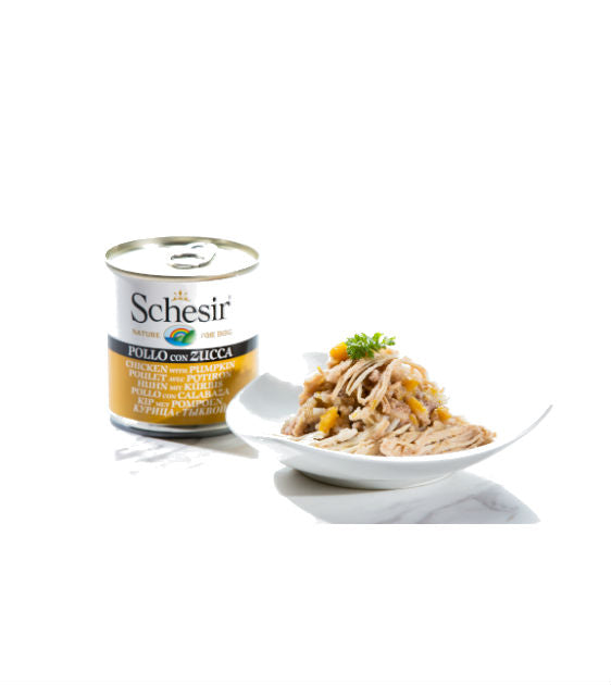 Schesir Chicken with Pumpkin Wet Dog Food