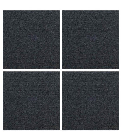 Triluc 12 x 12 Place and Stick Carpet Tile Square (Dark Grey)