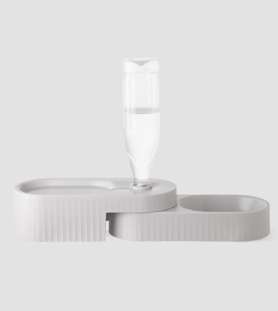 Pidan Dual Dog Bowl (Grey)