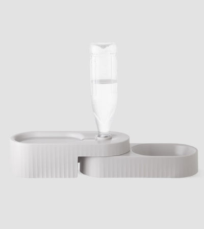 Pidan Dual Dog Bowl (Grey)