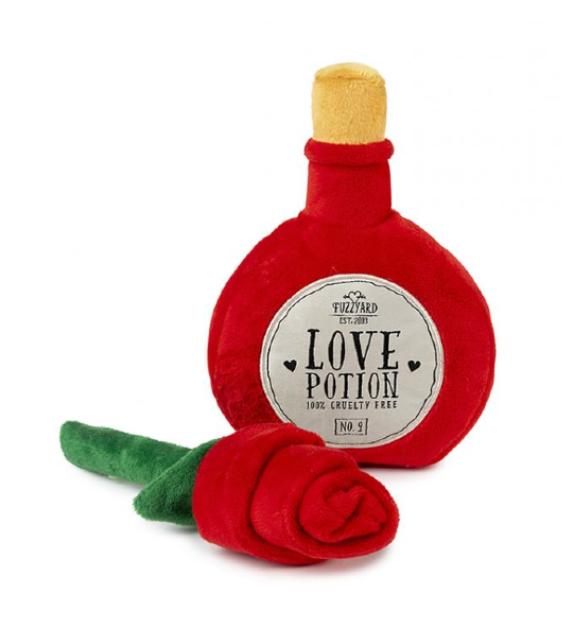 FuzzYard I ❤︎ You Love Pack (Potion + Rose) Dog Plush Toy