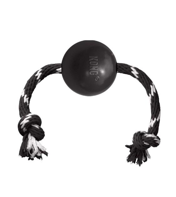 KONG Extreme Ball With Rope Dog Toy