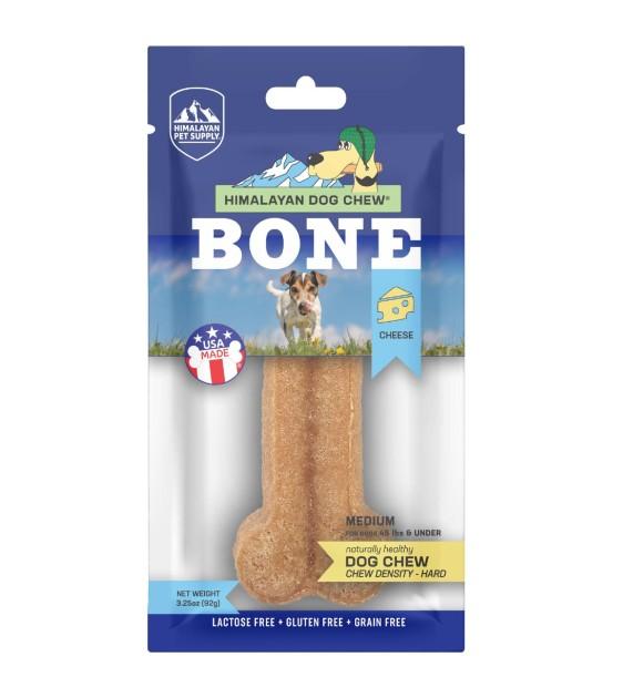 Himalayan Pet Supply Bone Cheese Chew Dog Treats (Hard Density)