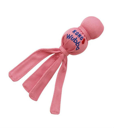 KONG Puppy Wubba Dog Toy (Assorted Colours) - pink