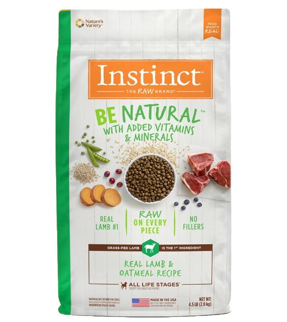 Instinct Be Natural Real Lamb & Oatmeal Recipe Dry Dog Food