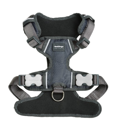 Red Dingo Padded Dog Harness (Charcoal)