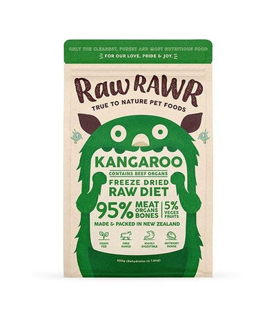 Raw Rawr's Freeze Dried Kangaroo & Beef Balanced Diet Dog Food
