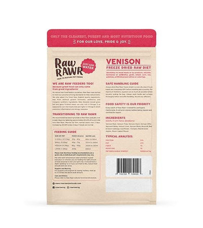 Raw Rawr's Freeze Dried Venison Balanced Diet Dog Food