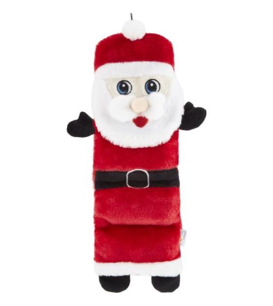 Outward Hound Holiday Invincibles Santa Squeaker Mat Dog Toy